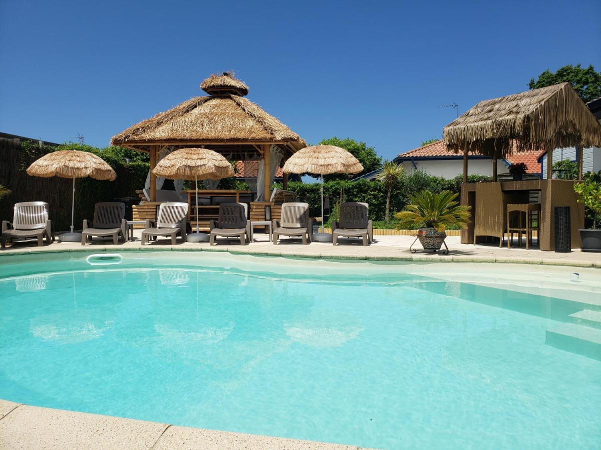 Chalet Zure Ondoan - Spa Et Piscine Chauffee Tarnos Extérieur photo